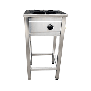 Anafe a Gas 1 platos con Parrilla de Fierro Fundido 43x43 Cousiño