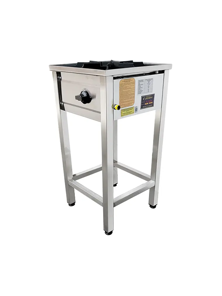 Anafe a Gas 1 platos con Parrilla de Fierro Fundido 43x43 Cousiño 3