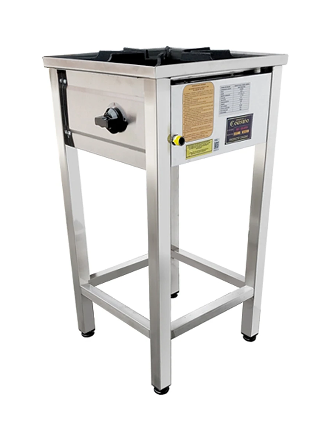 Anafe a Gas 1 platos con Parrilla de Fierro Fundido 43x43 Cousiño 3