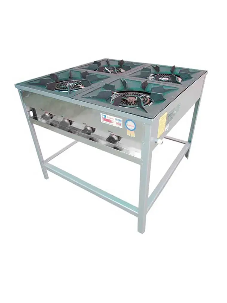 Anafe a Gas 4 Platos con Parrillas de Fierro Fundido 43×43 cm Cousiño 2