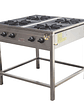 Anafe a Gas 4 Platos con Parrillas de Fierro Fundido 43×43 cm Cousiño - Miniatura 1