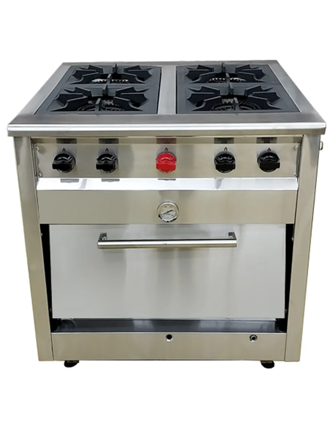 Cocina Industrial 4 Platos de 18 cm con Horno Cousiño CA4 1