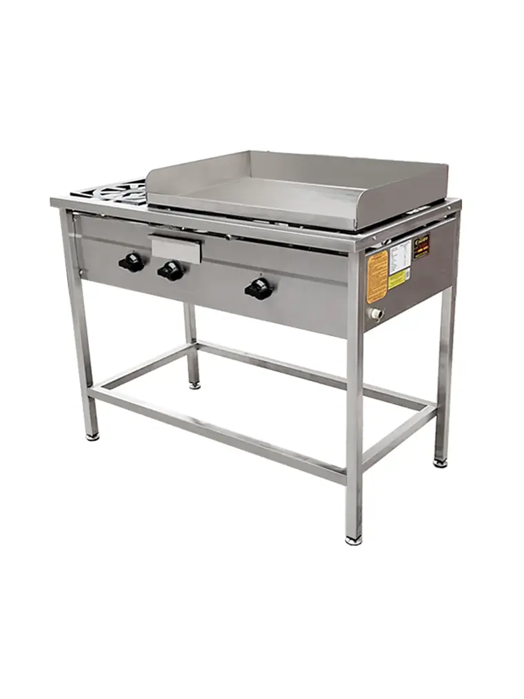 Plancha Churrasquera a Gas 50×70 cm con 2 Quemadores Cousiño 1
