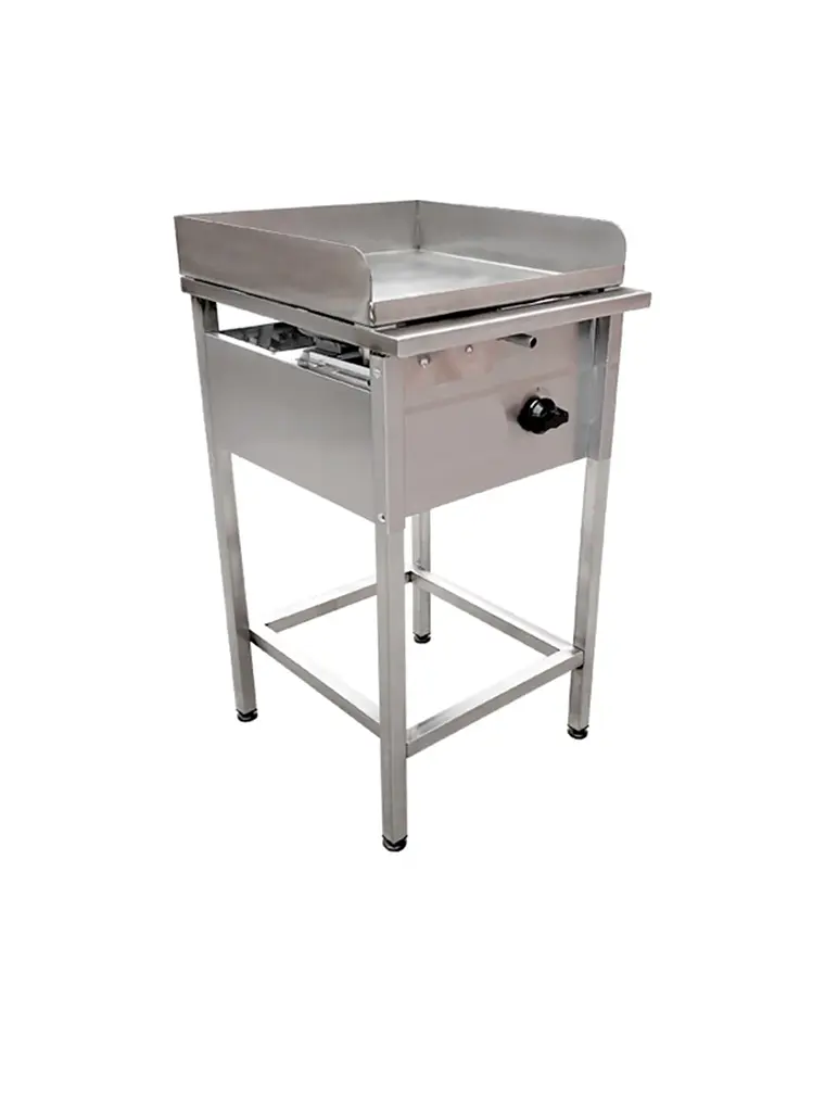 Plancha Churrasquera a Gas 50×50 cm en Acero Inoxidable Cousiño 3