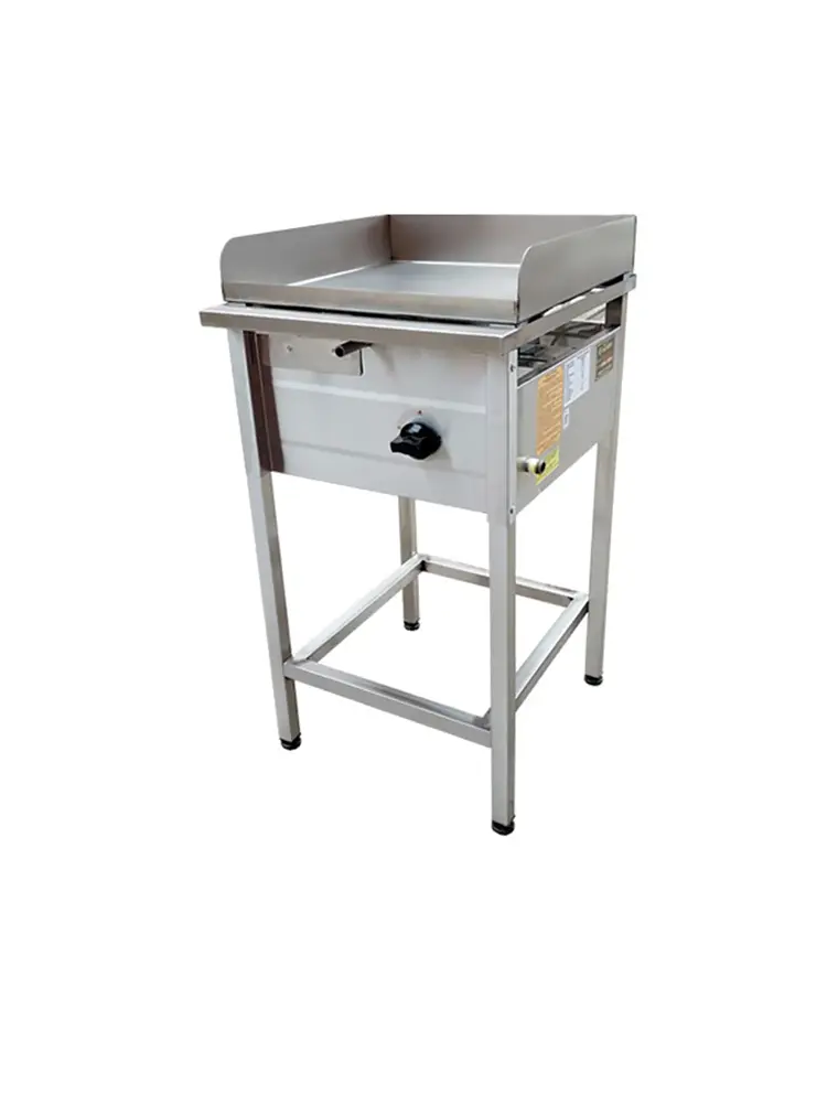 Plancha Churrasquera a Gas 50×50 cm en Acero Inoxidable Cousiño 1