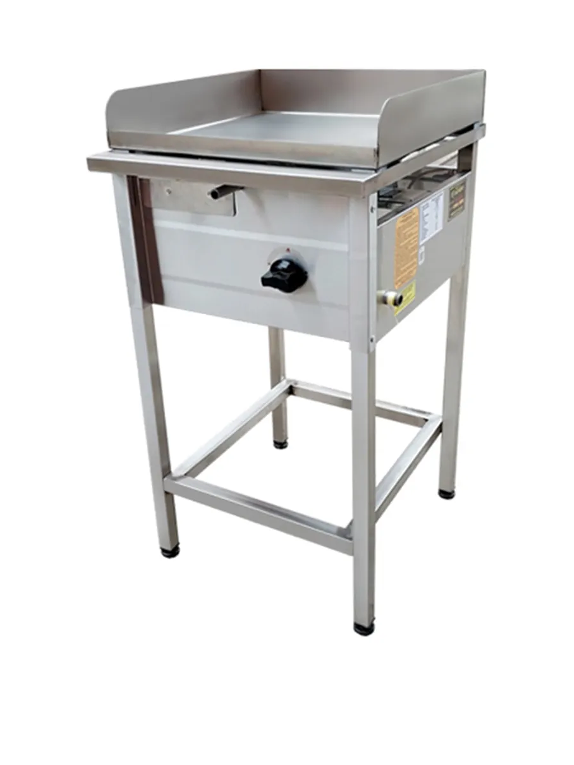 Plancha Churrasquera a Gas 50×50 cm en Acero Inoxidable Cousiño 1