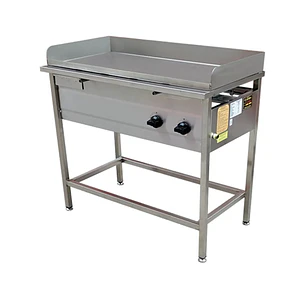 Churrasquera a Gas 50×100 cm en Acero Inoxidable Cousiño