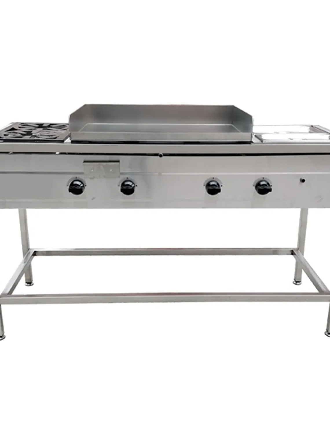 Lonchera Churrasquera a Gas 50×70 cm con 2 Depósitos Baño María Cousiño 2