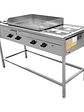 Lonchera Churrasquera a Gas 50×70 cm con 2 Depósitos Baño María Cousiño - Miniatura 1