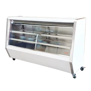 Mesón Refrigerado Vidrio Recto 2 mt Cousiño