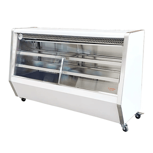 Mesón Refrigerado Vidrio Recto 2 mt Cousiño