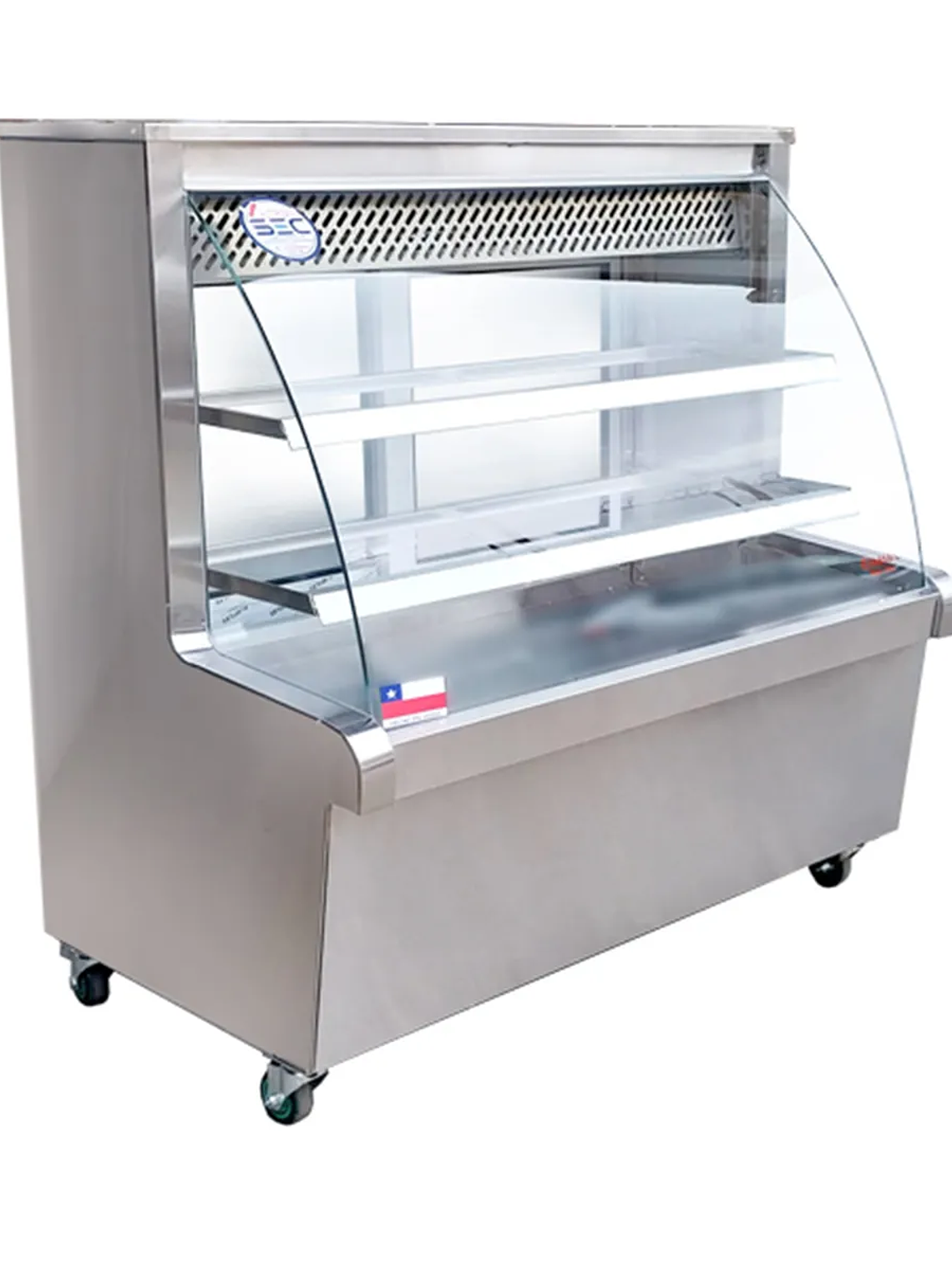 Vitrina Refrigerada Vidrio Curvo 1.2 mt Termopanel Cousiño 4