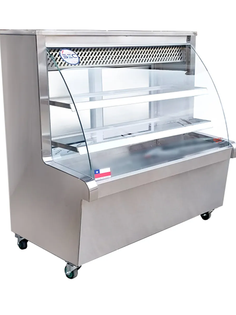 Vitrina Refrigerada Vidrio Curvo 1.2 mt Termopanel Cousiño 4