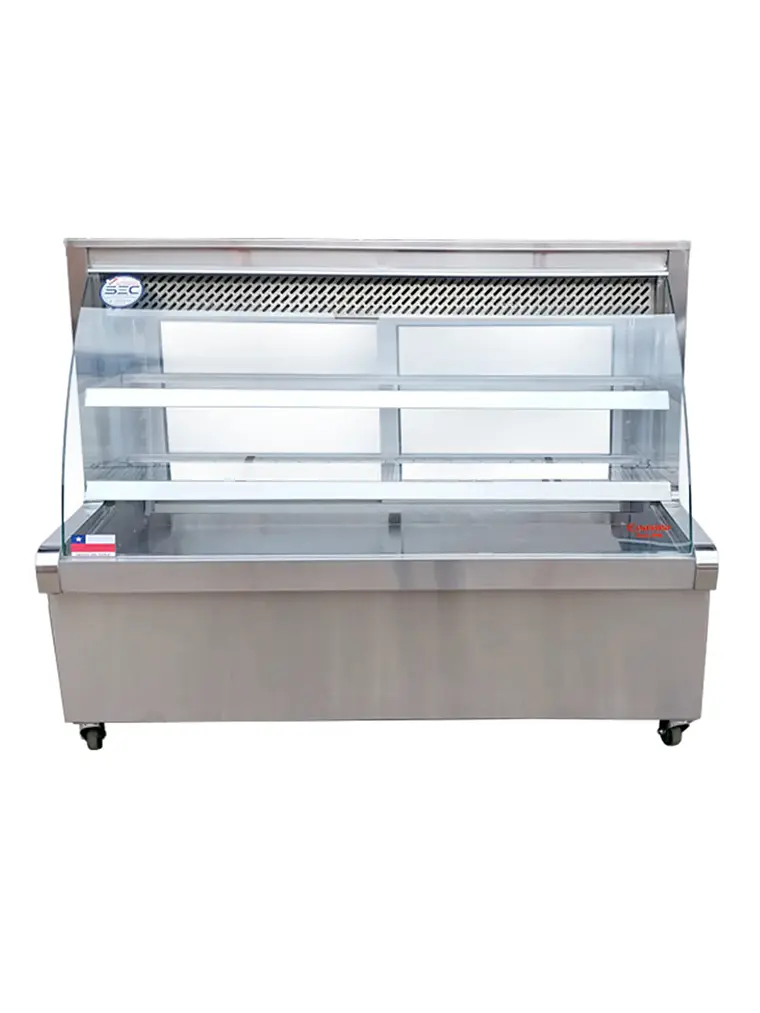 Vitrina Refrigerada Vidrio Curvo 1.5 mt Termopanel Cousiño 3
