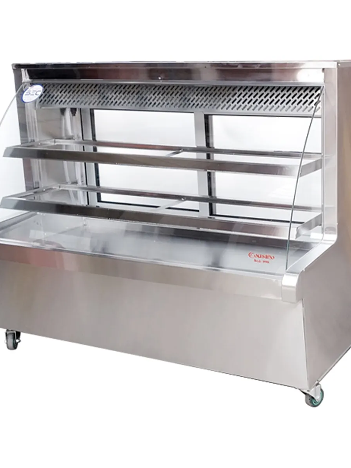 Vitrina Refrigerada Vidrio Curvo 1.5 mt Termopanel Cousiño 1