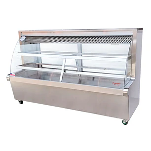 Vitrina Refrigerada Vidrio Curvo 2 mt Termopanel Cousiño