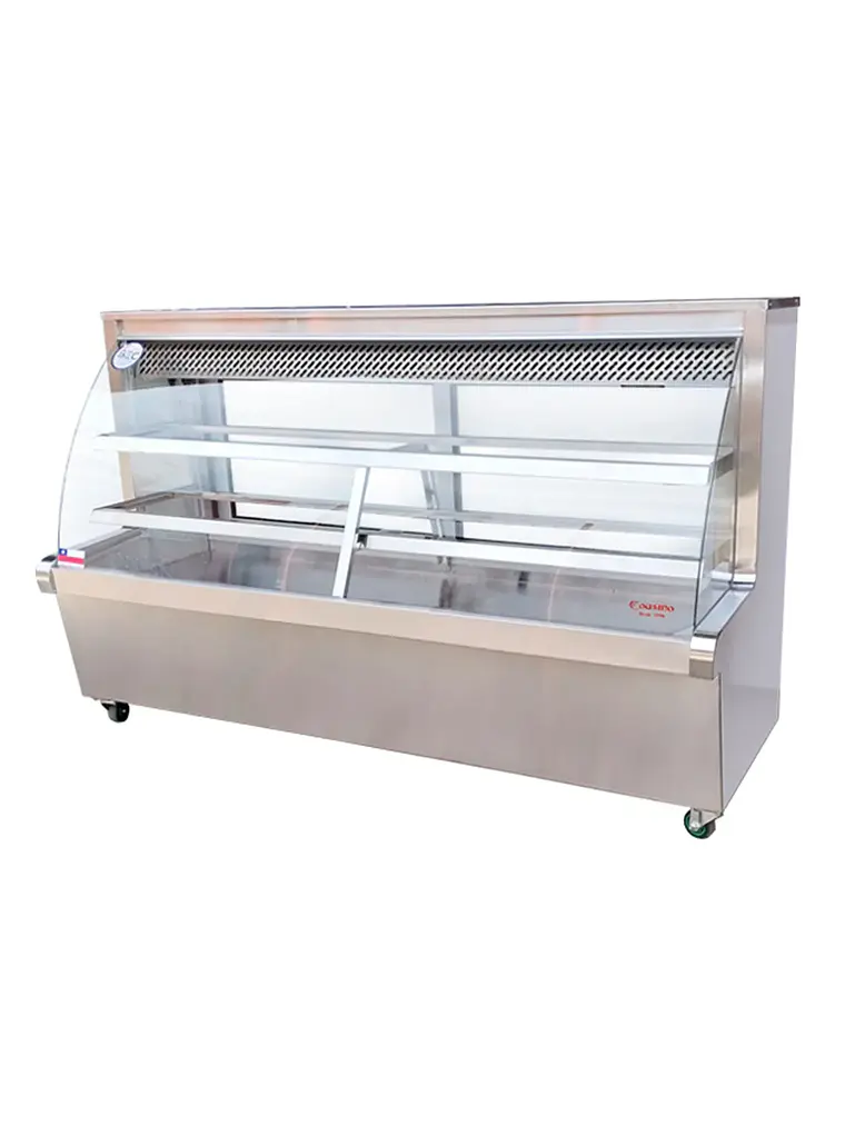 Vitrina Refrigerada Vidrio Curvo 2 mt Termopanel Cousiño 1