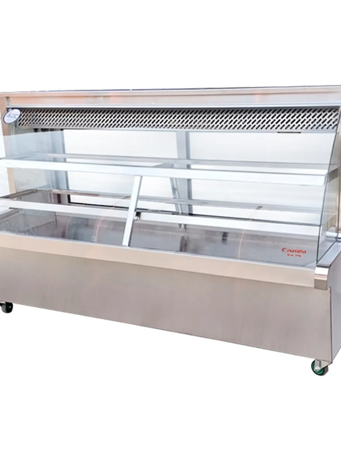 Vitrina Refrigerada Vidrio Curvo 2 mt Termopanel Cousiño 1