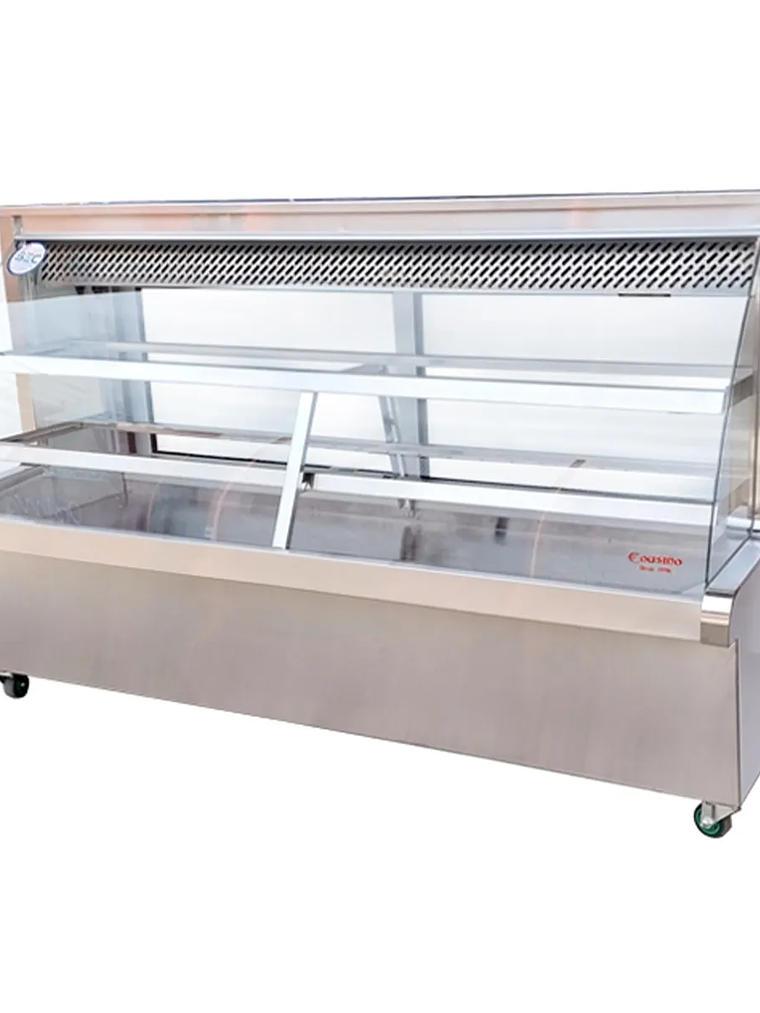 Vitrina Refrigerada Vidrio Curvo 2 mt Termopanel Cousiño 1