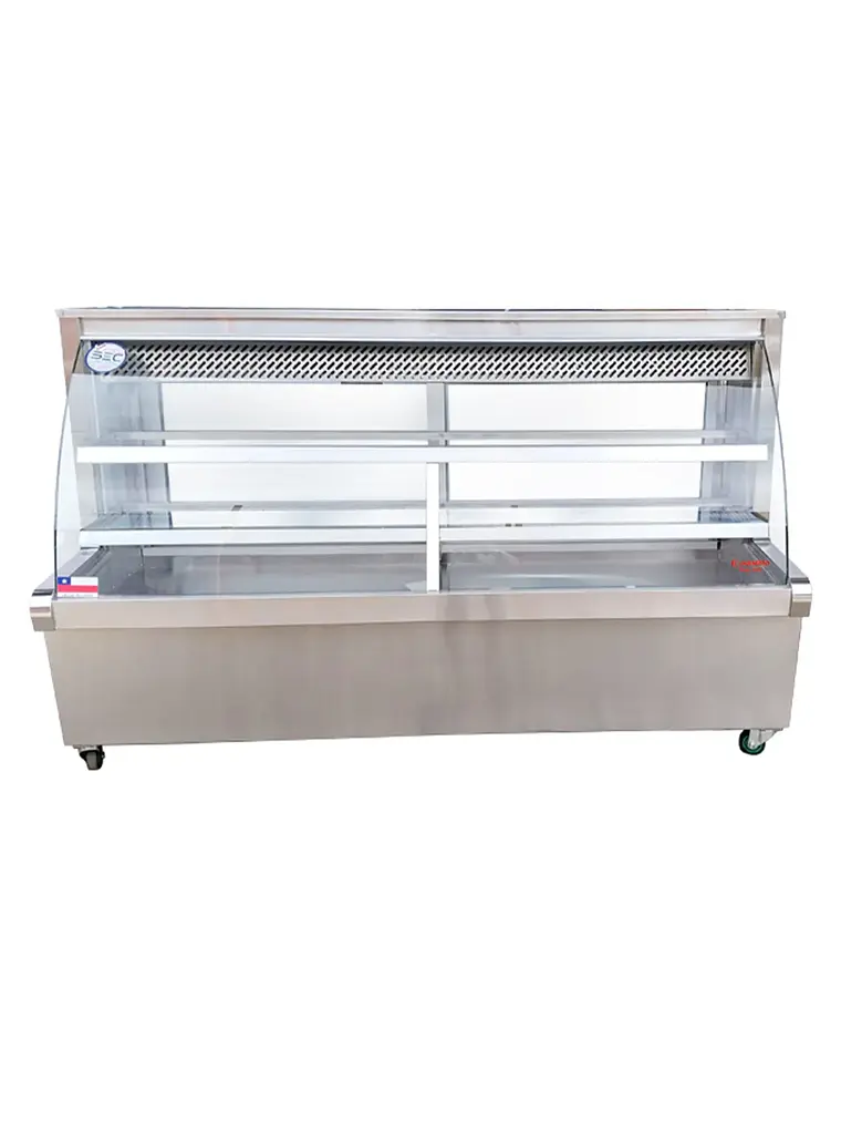 Vitrina Refrigerada Vidrio Curvo 2 mt Termopanel Cousiño 3