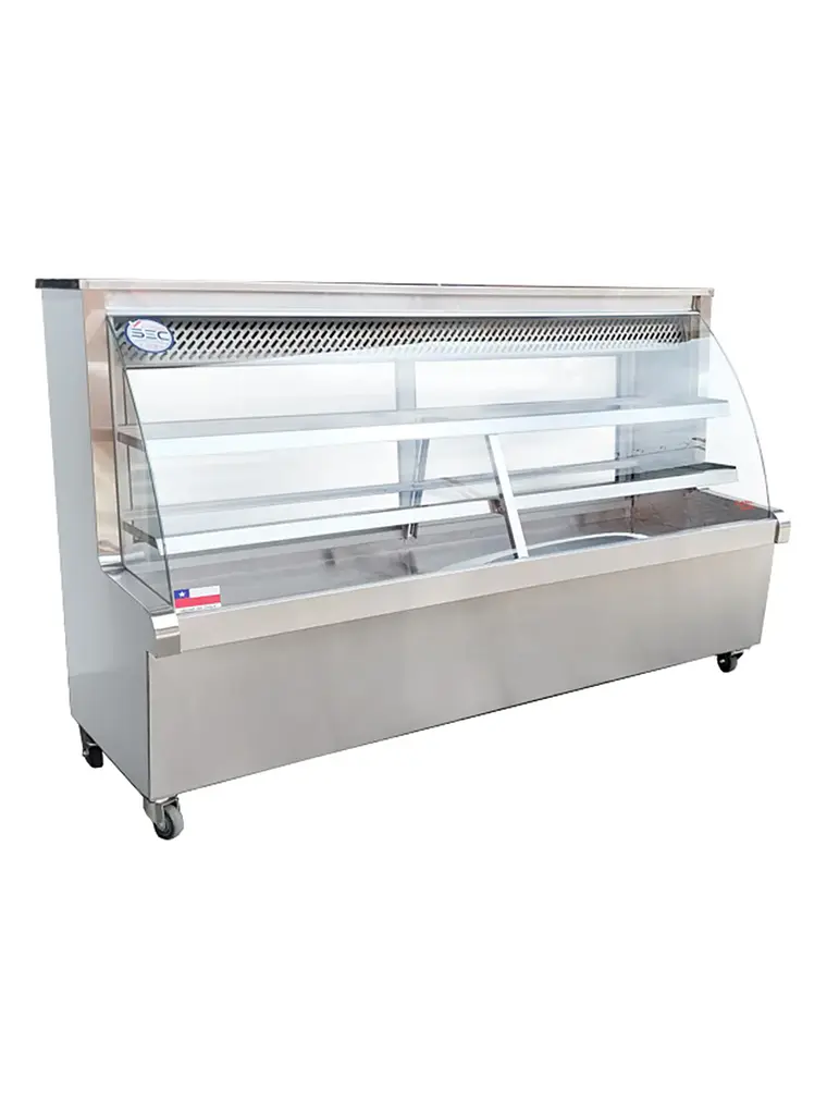 Vitrina Refrigerada Vidrio Curvo 2 mt Termopanel Cousiño 4