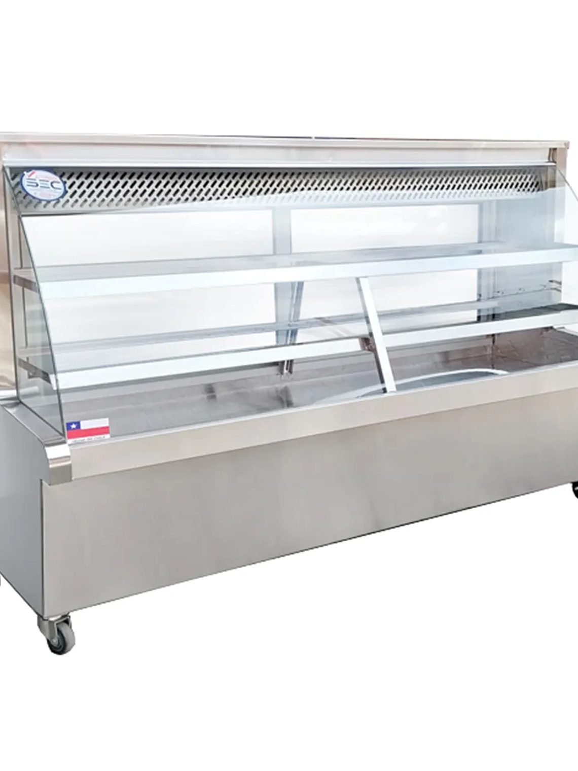 Vitrina Refrigerada Vidrio Curvo 2 mt Termopanel Cousiño 4