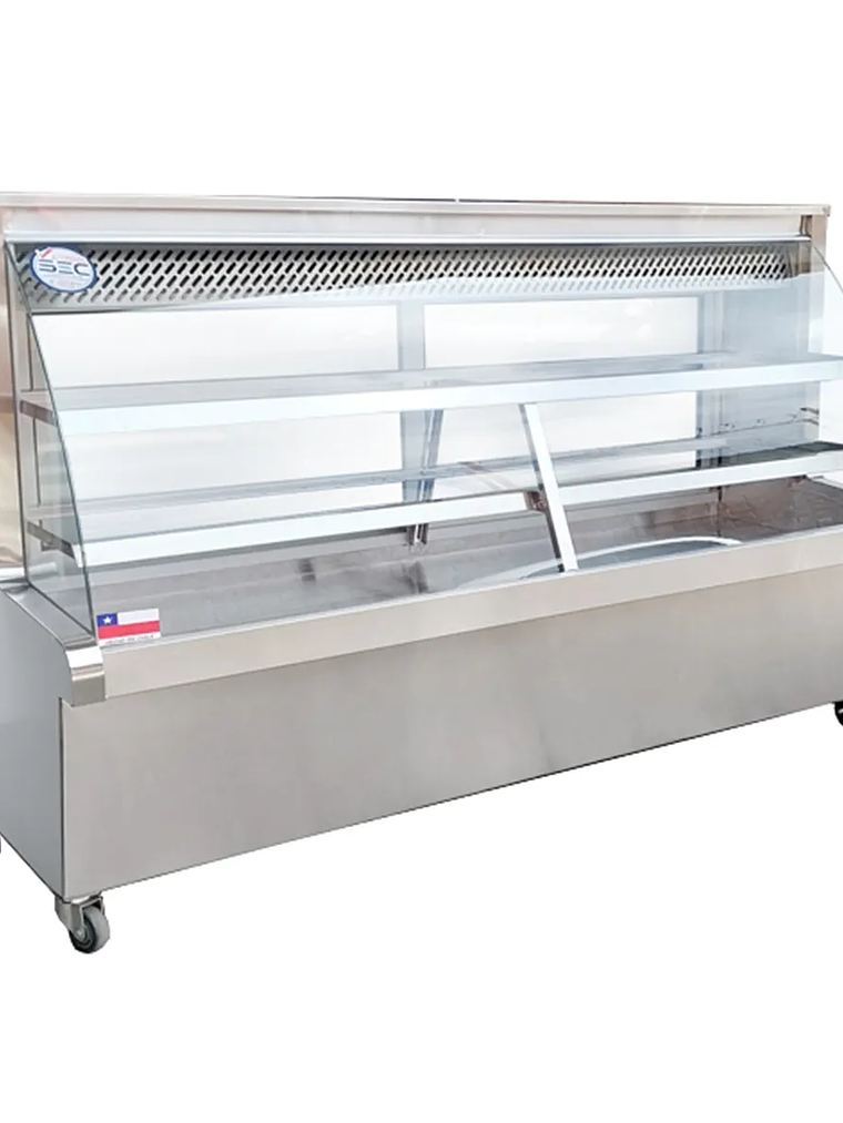 Vitrina Refrigerada Vidrio Curvo 2 mt Termopanel Cousiño 4
