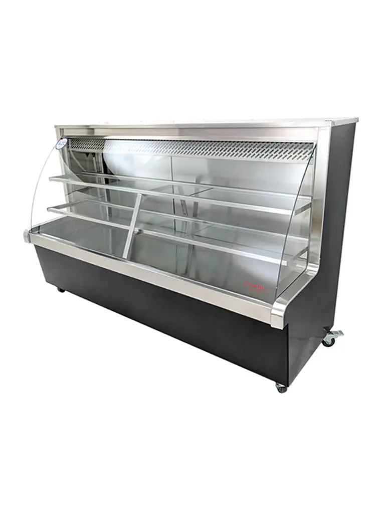 Vitrina Refrigerada Vidrio Curvo 2 mt Cousiño 1