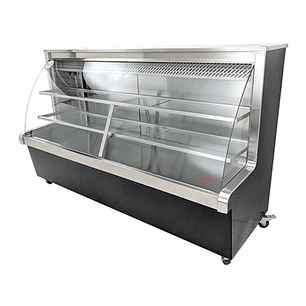 Vitrina Refrigerada Vidrio Curvo 2 mt Cousiño