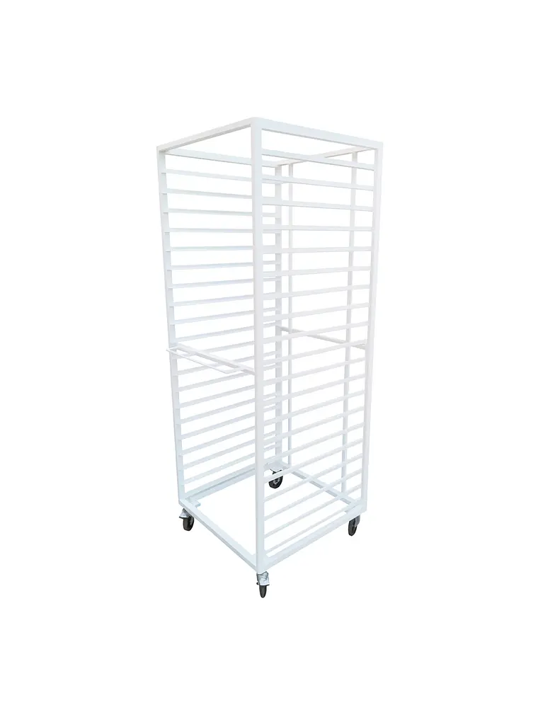 Carro Bandejero Blanco Pintura Electroestática Cousiño – 20 Bandejas 1