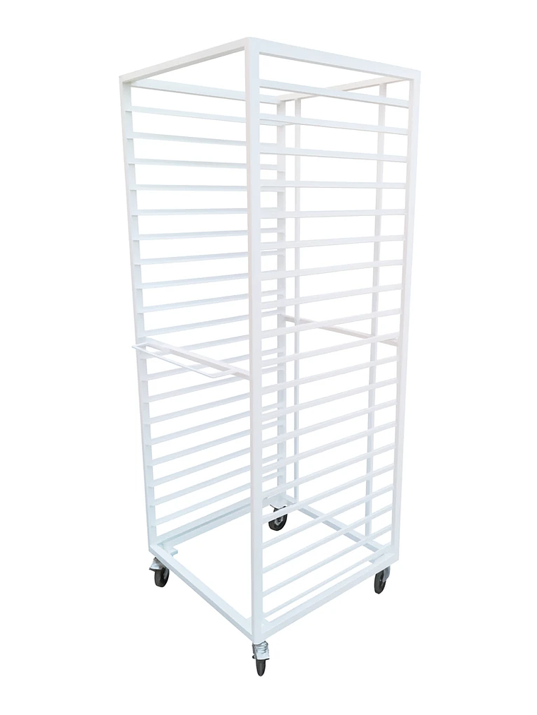 Carro Bandejero Blanco Pintura Electroestática Cousiño – 20 Bandejas 1