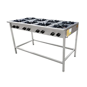 Anafe a Gas 8 Platos con Parrillas de Fierro Fundido 34×34 cm Cousiño