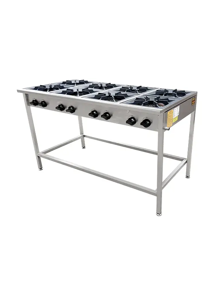 Anafe a Gas 8 Platos con Parrillas de Fierro Fundido 34×34 cm Cousiño 1