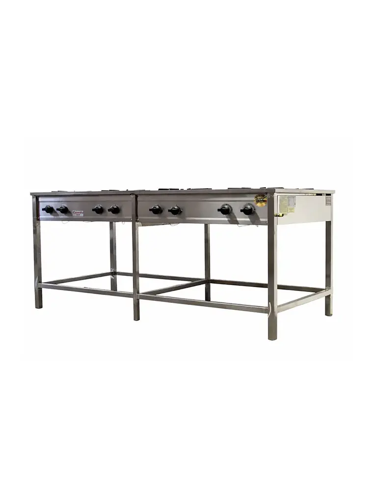 Anafe a Gas 8 Platos con Parrillas de Fierro Fundido 43×43 cm Cousiño 1