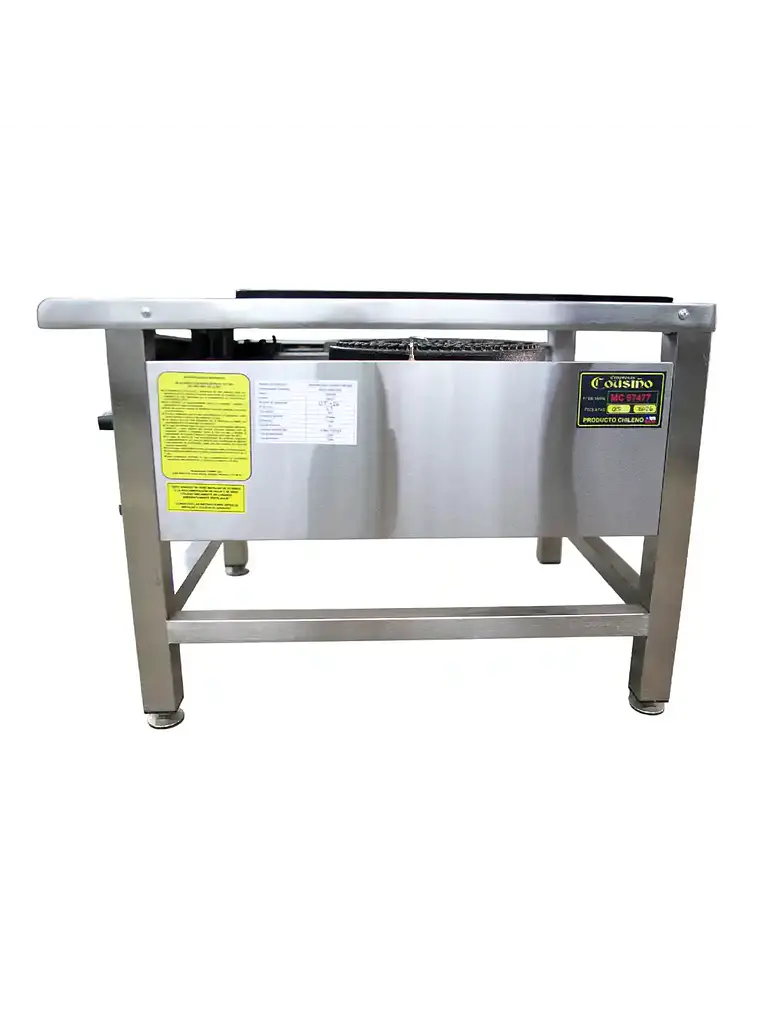Anafe a Gas 1 Plato con Parrillas de 49×49 cm Cousiño 4