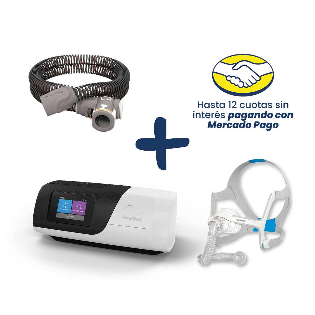 PACK PROMOCIONAL AUTOSET AIRSENSE 11 RESMED + MASCARA NASAL N20 1