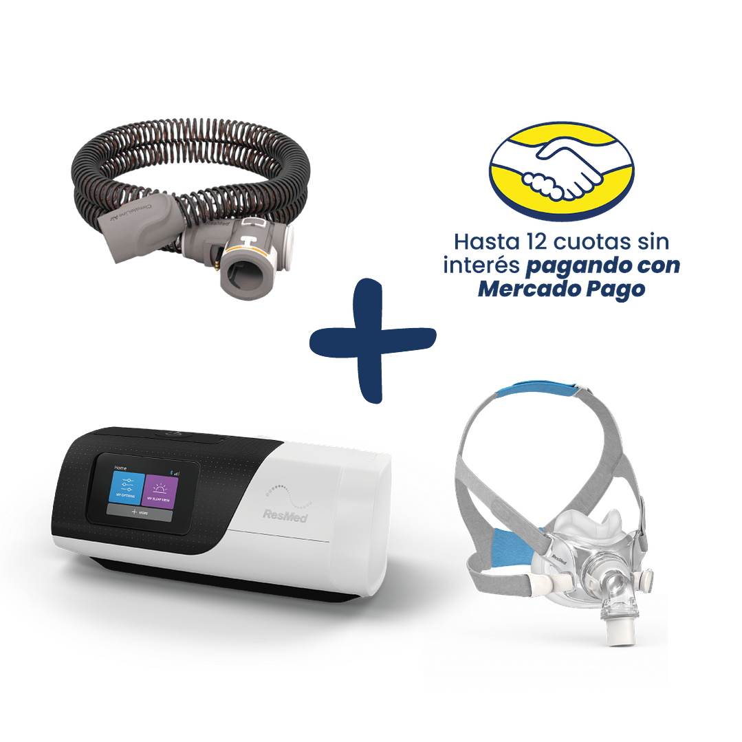 PACK PROMOCIONAL AUTOSET AIRSENSE 11  RESMED + MASCARA AIRFIT F30 RESMED 1