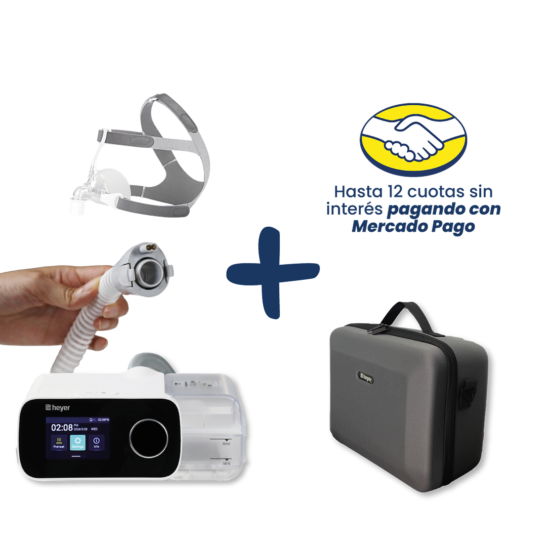 PACK PROMOCIONAL AUTO CPAP HEYER LUVAR E CON MASCARA NASAL HSINER 1