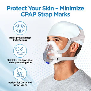 CPAPHERO cpaphat®  Protector de Cabeza y Cabello para CPAP | Pack 2 Unidades