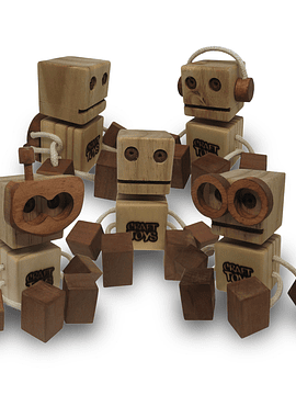 Set 5 WoodFriends CRAFTTOYS Natural