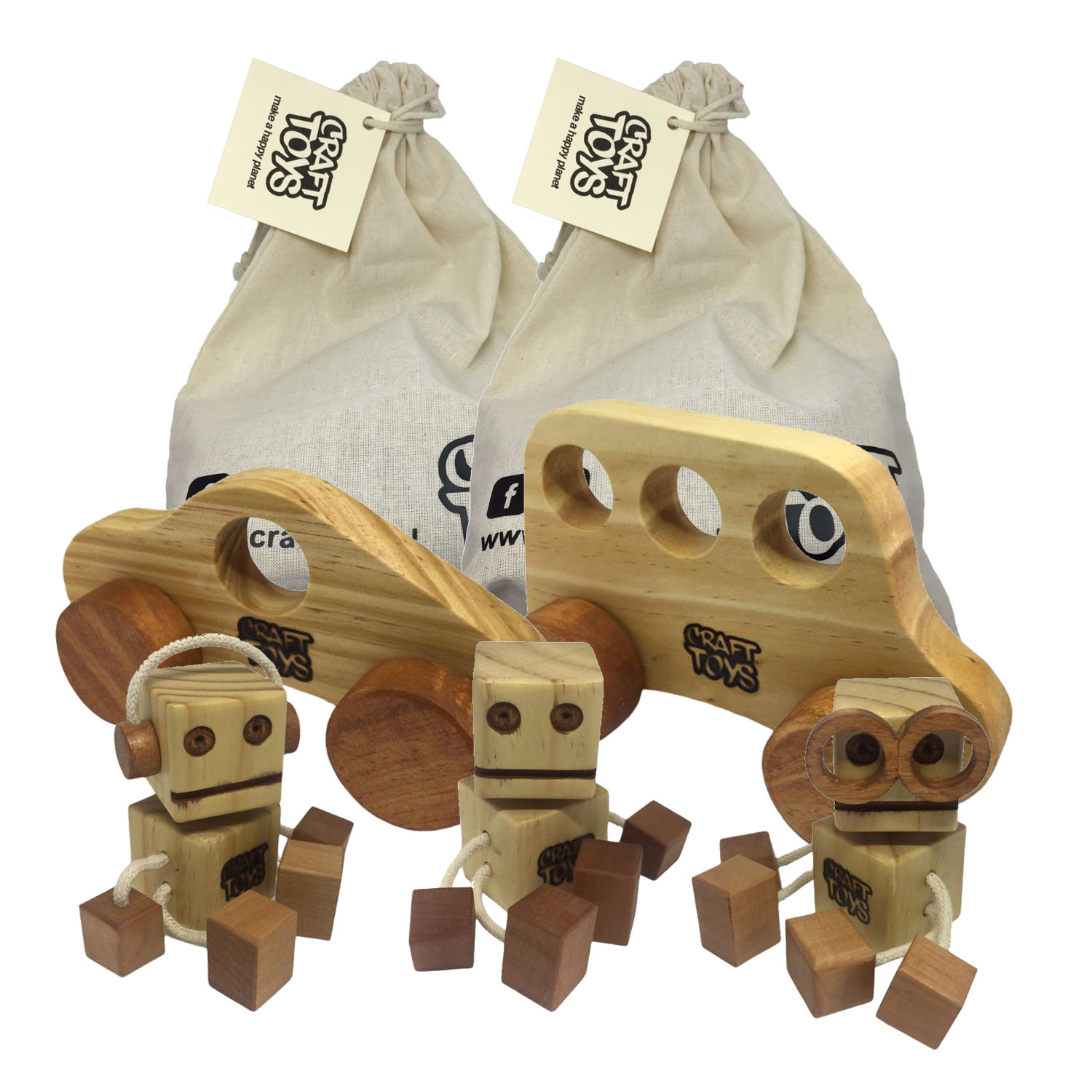 Juguete de madera Mix 5 incluye 5 juguetes