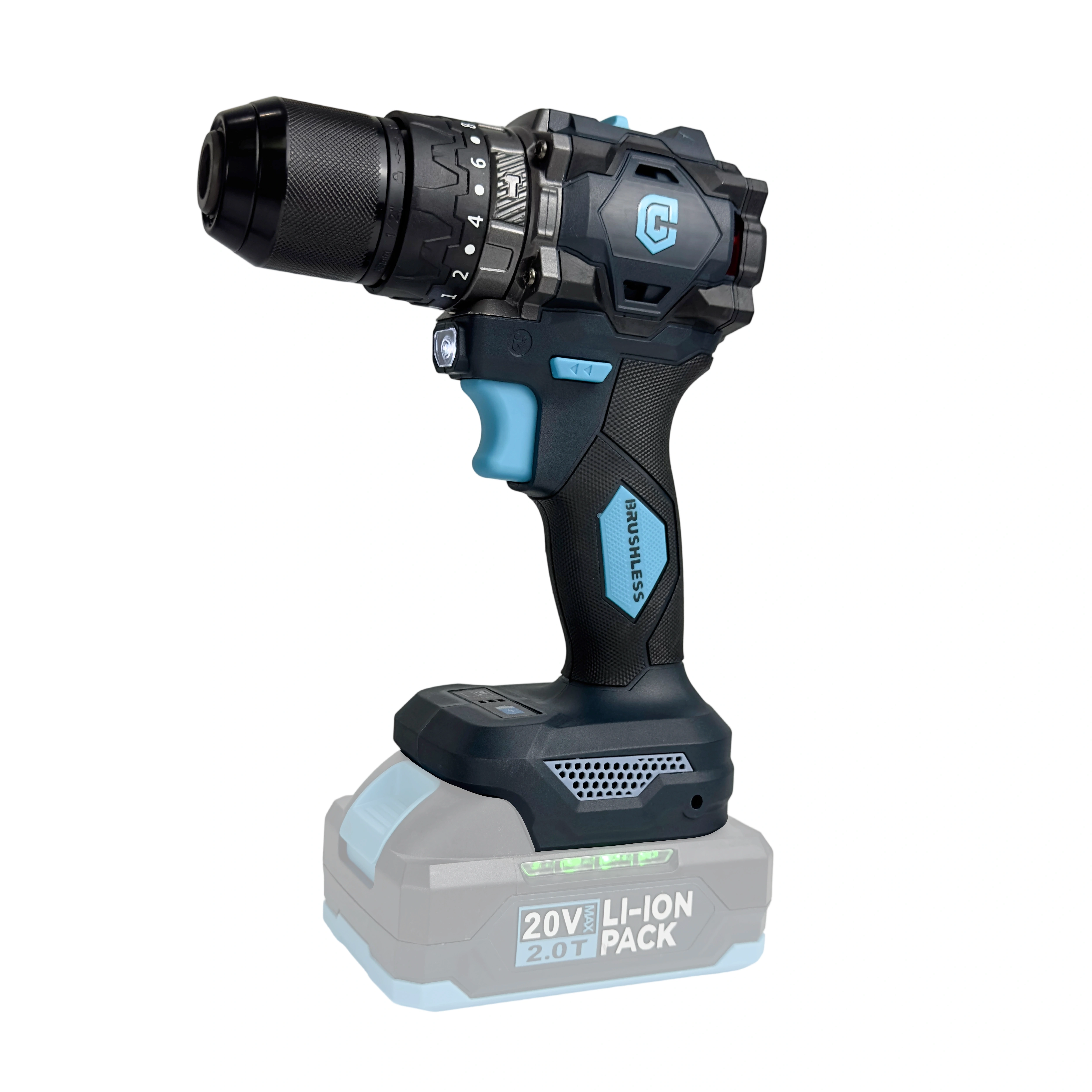 Taladro Percutor Inalámbrico 20V Craftech Sin Batería