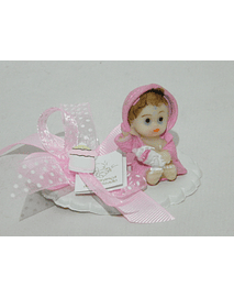 C18234 - Bebé robe rosa sobre base recortada