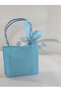 C15246 - Saco tecido azul com chupeta e sabonete