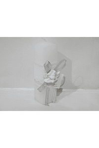 C19344 - Vela quadrada decorada com busto anjo