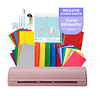 KIT PAPELERIA CAMEO 5 PINK + CURSO GRATIS 1