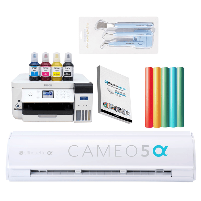 Kit Inicio CAMEO5α White (Alpha) + Impresora F170 + Resma Sublimación  PREVENTA 1