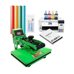 Kit Inicio Estampadora 20cm x 30cm + Impresora Sublimación EPSON F170