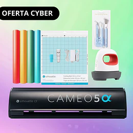 Kit inicio Silhouette CAMEO5α Black (Alpha) + Plancha Mini