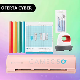 Kit inicio Silhouette CAMEO5α Pink (Alpha) + Plancha Mini 